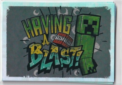 Panini Minecraft Treasure Sticker 2021 Nr. 134 Having a Blast Holo