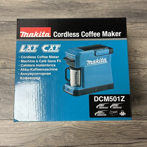 Makita DCM501Z 3Cup Coffee Maker 18V or 12V Teal Cordless Tool Only w
