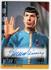 STAR TREK THE ORIGINAL SERIES SEASON 3 A59 LEONARD NIMOY MISTER SPOCK AUTOGRAPH