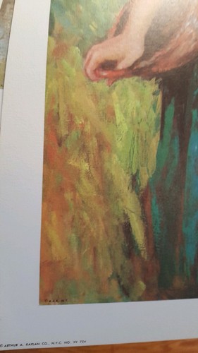 Arthur A. Kaplan Lithographie ZIGEUNER MIT KORB, M. Medeiros, # VV 754 - Bild 4 von 11