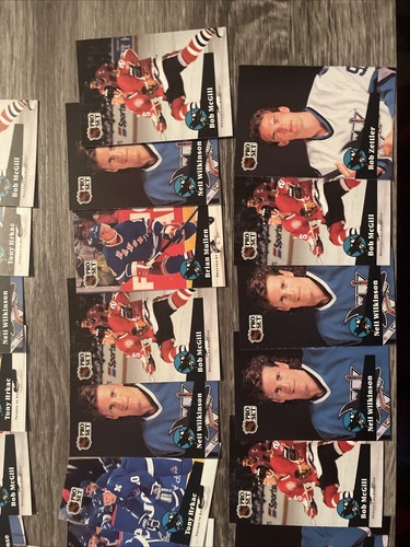 1991-92 Pro Set San Jose Sharks 🦈 25+ Team Lot - Picture 6 of 7