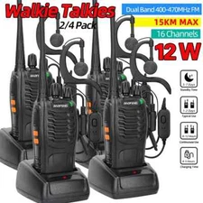 Walkie Talkie Dual Band Portable ,Long Range Standby UHF USB Ham Two Way Radio