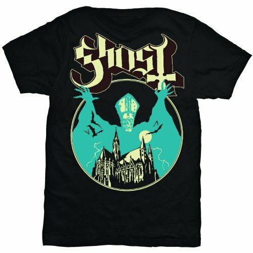 T-shirt Ghost 'Devil Window' Noir - 100% Coton, Manches Courtes, Coupe Regular, Neuf Avec étiquettes