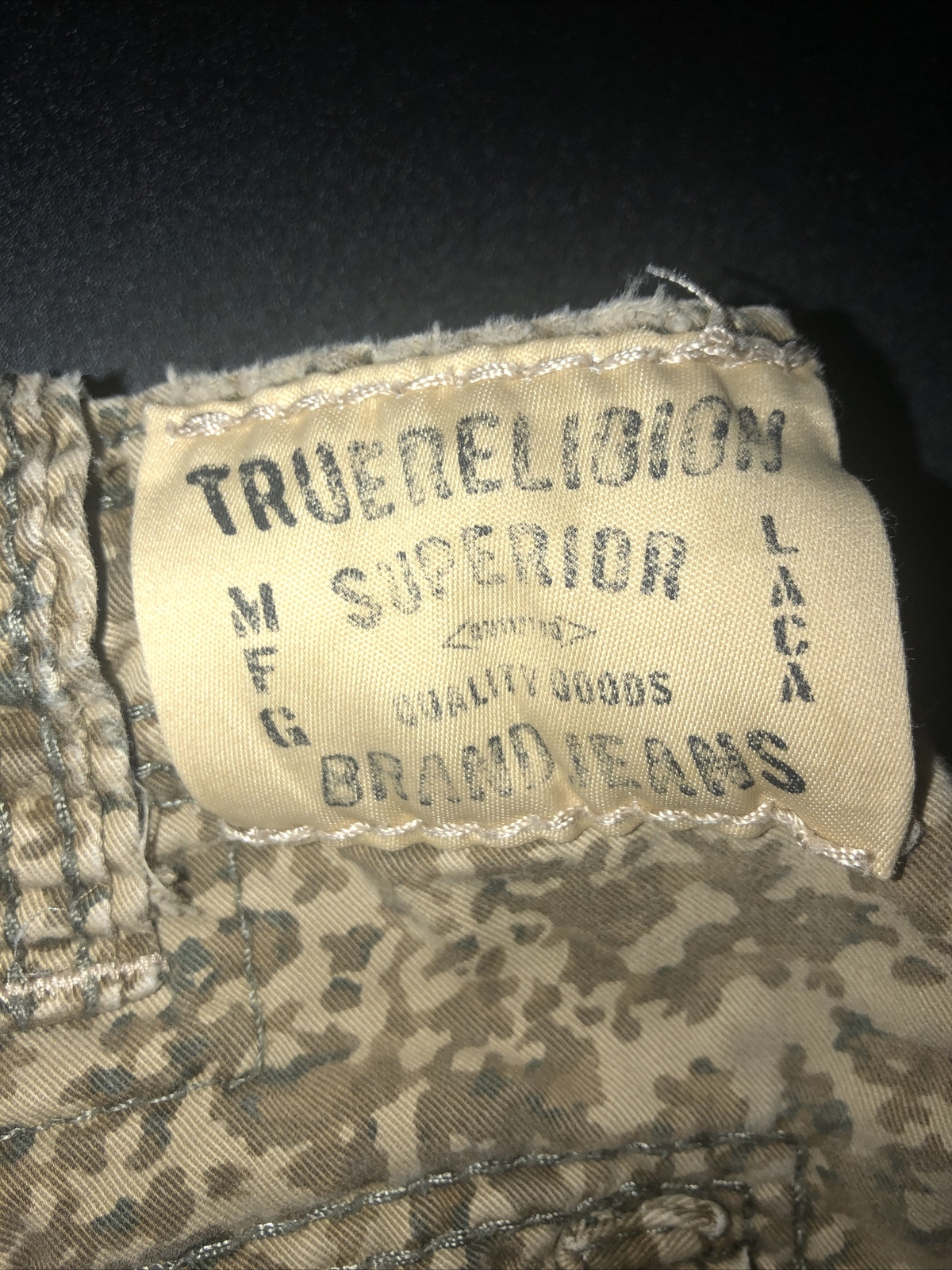True Religion Mens Commander Cargo Shorts Camo Size … Gem
