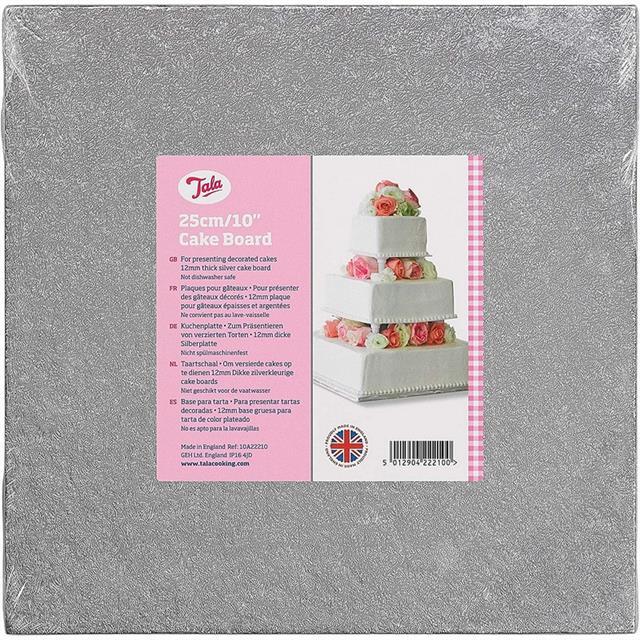 Tala Square Cake Board 10'' 12mm Thick - 25cm