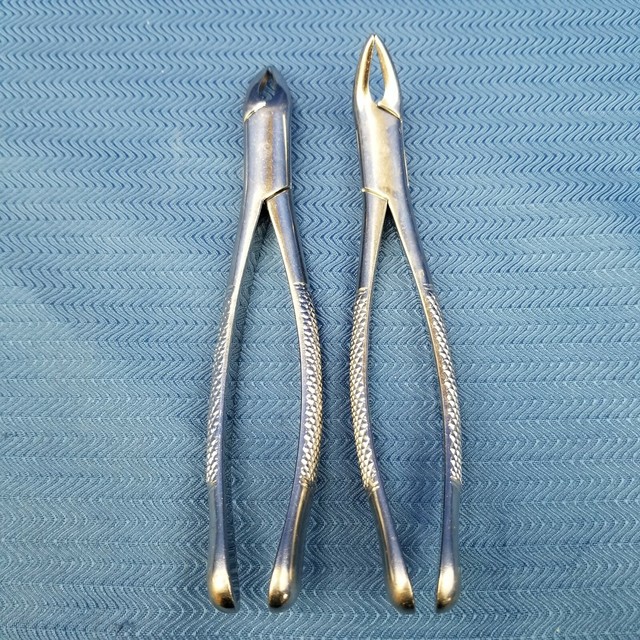 Set of 2 Premier 150 Maxillary & 151 Mandibular Dental Forceps eBay