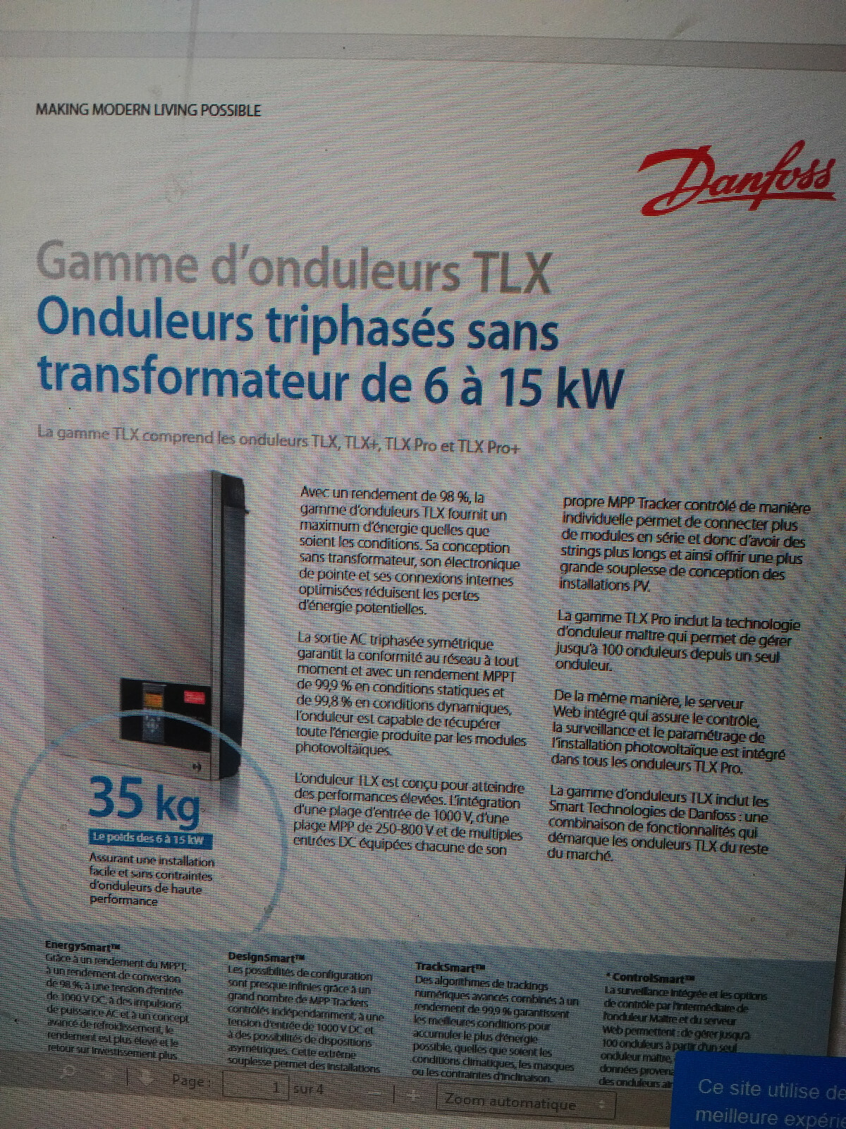 Verkaufsprodukte Solar Inverter A S Danfoss 12 5kw Triplelynx In 1000vdc Output 3x400vac Waranty Expressversand Vidicamproductions Com