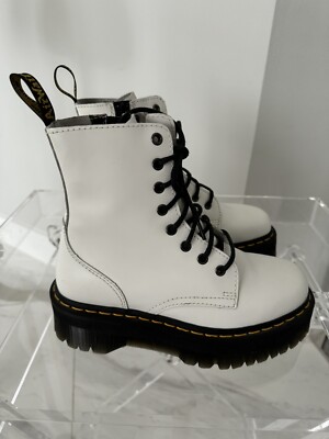 靴 Dr.Martens JADON WHITE UK7 Amazon.com: Dr. Martens Unisex Jadon 8-Eye Leather Platform