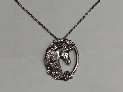 Vintage Sterling Silver Gorham Unicorn Necklace | eBay