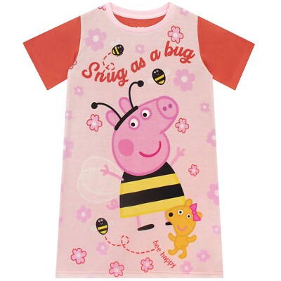 Peppa Pig Biene Nachthemd Kinder Mädchen 18 24 Monate 2 3 4 5 6 7 8 Jahre Nachthemd