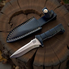 Handmade RE4 Leon Kennedy Knife Replica, Collectible, Leather Cover, Original Ha — photo 2