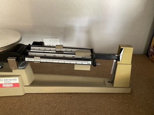 Vintage Ohaus Triple Beam Balance Scale 2610g - 18” L X 6” H Florham Park NJ USA - Picture 4 of 10