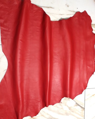 LEDER TIP 39786-J, Lederreste, 1 Lederhaut 0,6mm, erdbeerrot nappa - 第 2/2 張圖片