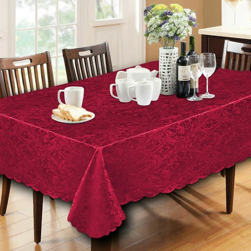 New Top Quality Jacquard Damask Table cloth Napkin Table Runner Rectangle Round* - Picture 13 of 56