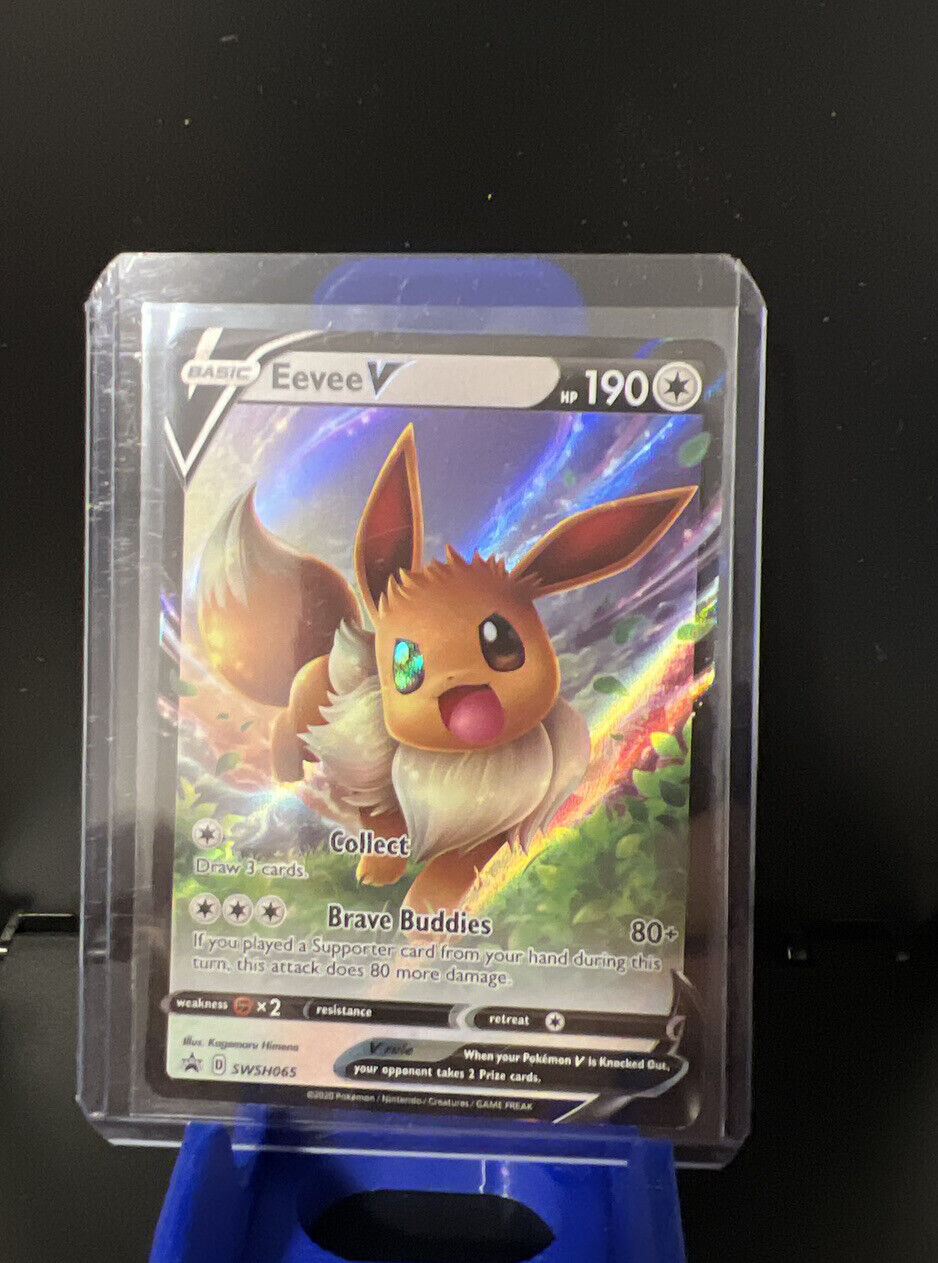 Eevee V - SWSH065 - Ultra Rare Promo Pokemon Card Cute - NM