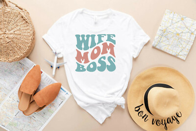 Wife Mom Boss Shirt, Mama Shirt, Mom Shirt, Women Shirt, Mom Shirt, Gift for Her