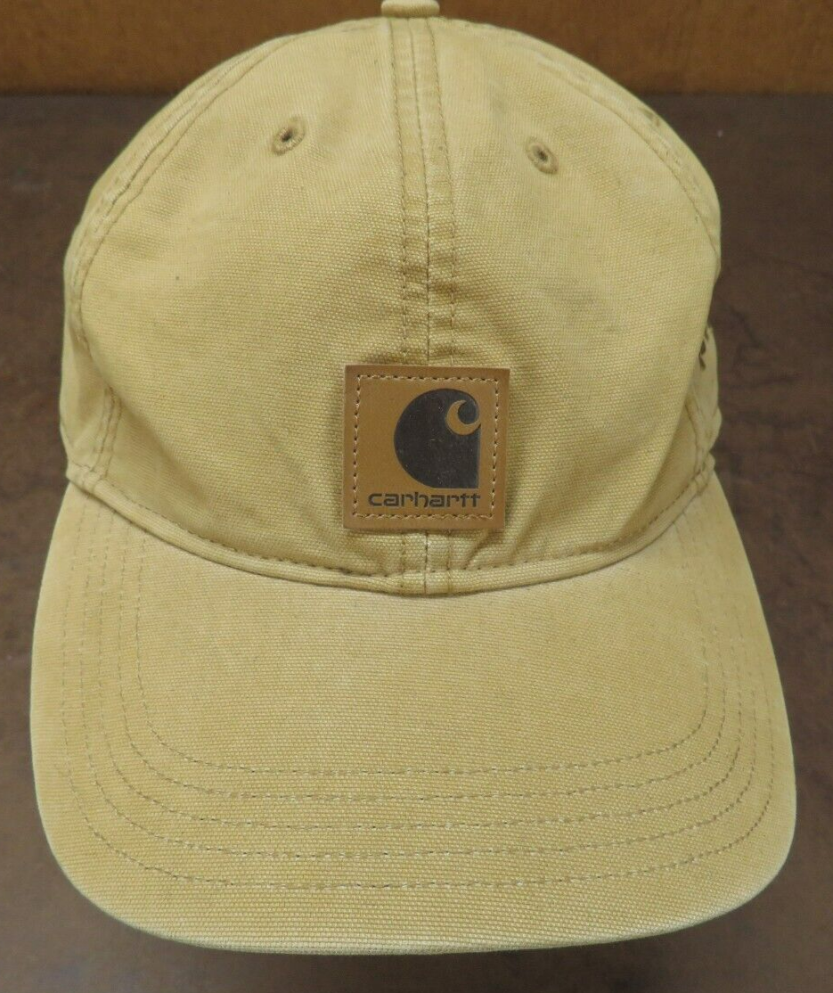 Carhartt brown Canvas Workwear trucker cap hat VTG | eBay