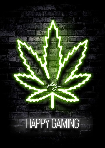 Cannabis Stoner Posters Retro Ganja Weed Gamer Wall Art Marijuana Poster Print - Picture 43 of 45