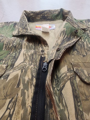 Vintage Winchester Coveralls Trebark Camo Hunting Size XXL Regular - Made in USA - Picture 4 of 24