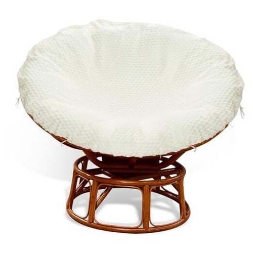 Fluffy Shaggy Cover for Papasan Chair Cushion, Boho Plush Faux Fur Slipcover