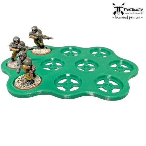 Movement Trays Tablets Base Round 25mm Magnetic Ready Tabletop Apocalypse - Picture 13 of 19