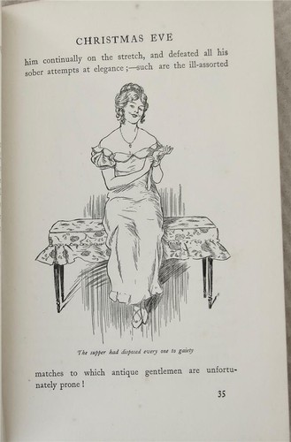 Old Christmas & Bracebridge Hall, Irving, 1918, Lewis Baumer illustrations - Picture 5 of 10