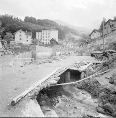 Muhlehorn GL Road on the left shores of the Walensee under const - 1958 Photo 7