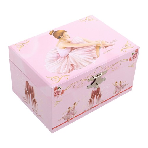Pink Musical Jewellery Box Ballerina Pink Purple Jewellery Box Girls Kids Age 3+ - Picture 6 of 19