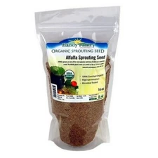 Organic Alfalfa Sprouting Seeds  16 Oz By Handy Pantry