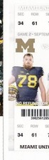 2014 MICHIGAN WOLVERINES VS MIAMI OHIO TICKET STUB 9/13 COLLEGE FOOTBALL