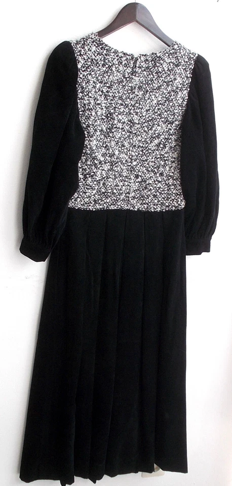 Damen Trachten Kleid grau meliert, Rock u. Ärmel schwarz Gr. 40 v. Hasegg - Bild 2 von 2