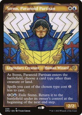 MTG RARE SHOWCASE DMU: DOMINARIA UNITED NM - STENN, PARANOID PARTISAN 320