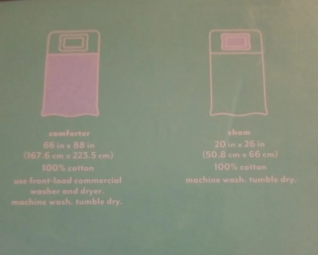 Pillowfort Cotton Comforter Set Jersey Wave White Twin Size