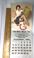 December 1965 Dipsy Doodles Pinup Girl Calendar Elvgren "A Neat Package" Pin Up
