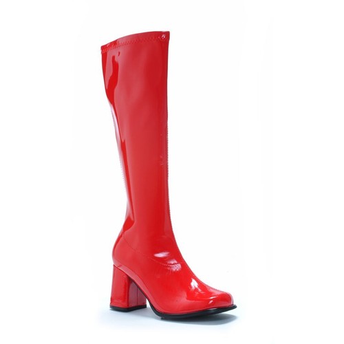 Blanco Go Go Bailarina Años 60 Mod Años 70 Hippie Hasta la Rodilla Mujer Disfraz Botas 6 7 8 9 10 - Imagen 17 de 21