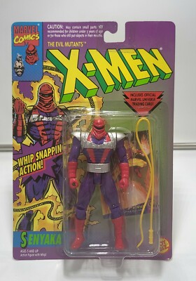 MOC Marvel X-men Senyaka Whip Cracking Action Figure 1995 ToyBiz
