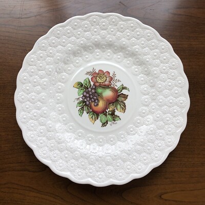 Alden by Spode Luncheon Plate #11 Ring - Fruit & Flowers Copeland England