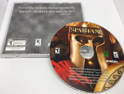Spartan PC CD Slitherine Software 2004 Diac And Case Art Only 