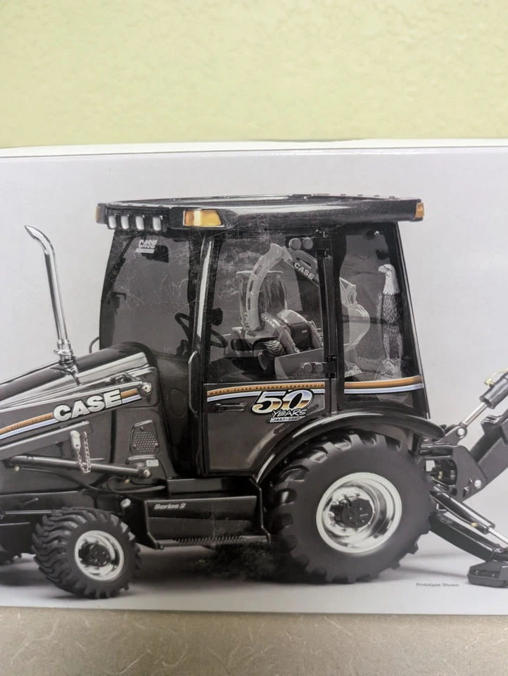 ERTL Case 580 Super M Series 2 Loader Backhoe Black 50th Anniversary 1/16 NIB - Image 3 of 4