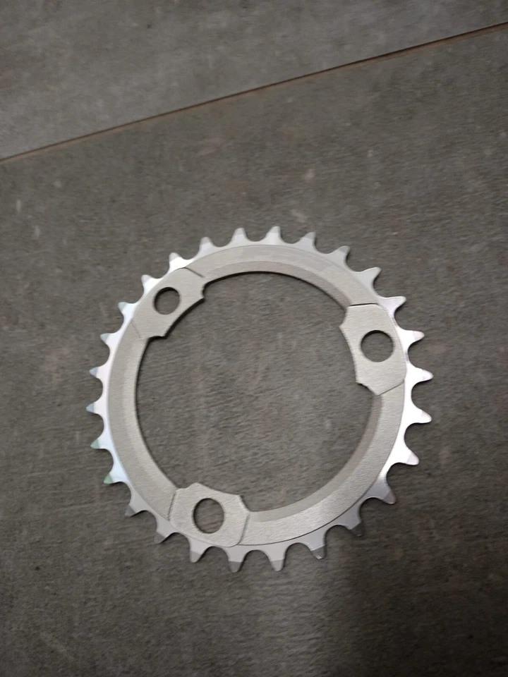 Anillo de cadena FSA Pro ATB 27t ciclismo 3 pernos 86 mm 380-0527 C gris CNC Foto 2 de 4