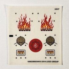 LEGO STICKER SHEET 1 Sir Fangar's Ice Fortress 70147 Legends of Chima Decals