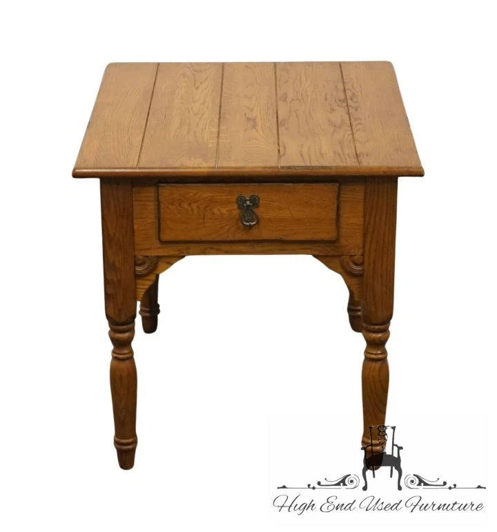 LEXINGTON FURNITURE Solid Oak American Country West Collection 24" Accent End... - Image 3 of 4