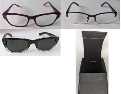 Eye Glass Prada Case & Frames Ray Ban, Banana Republic 