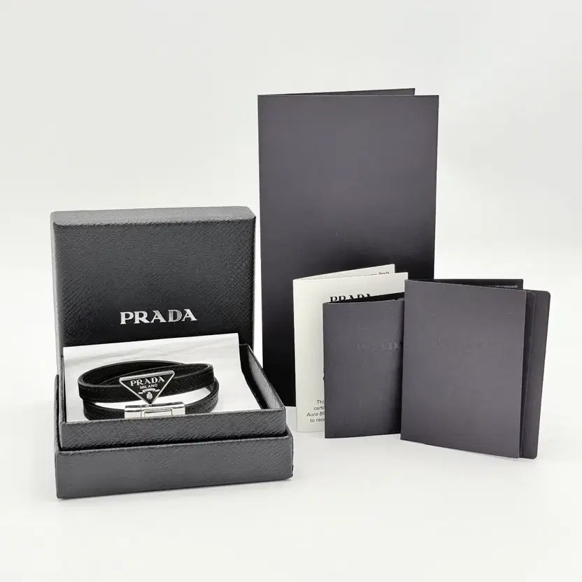 Prada Saffiano Double Strap Triangular Logo Brace… - image 5