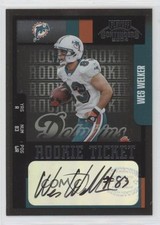 2004 Playoff Contenders Rookie Wes Welker #193 Auto 07hr