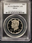 .361 oz of SILVER 2011 S 50C Silver Kennedy Half Dollar PCGS PR69DCAM
