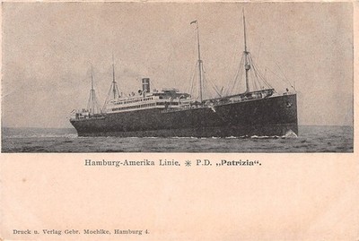 410000) AK Schiffe / Schiffahrt - P.D. Patricia Hamburg Amerika Linie 