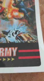 Robo Army Neo Geo Aes SNK insert stickers sticker label  
