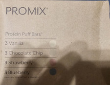ProMix Nutrition Protein Puff Bars Variety Pack Van. Choc. chip, straw....