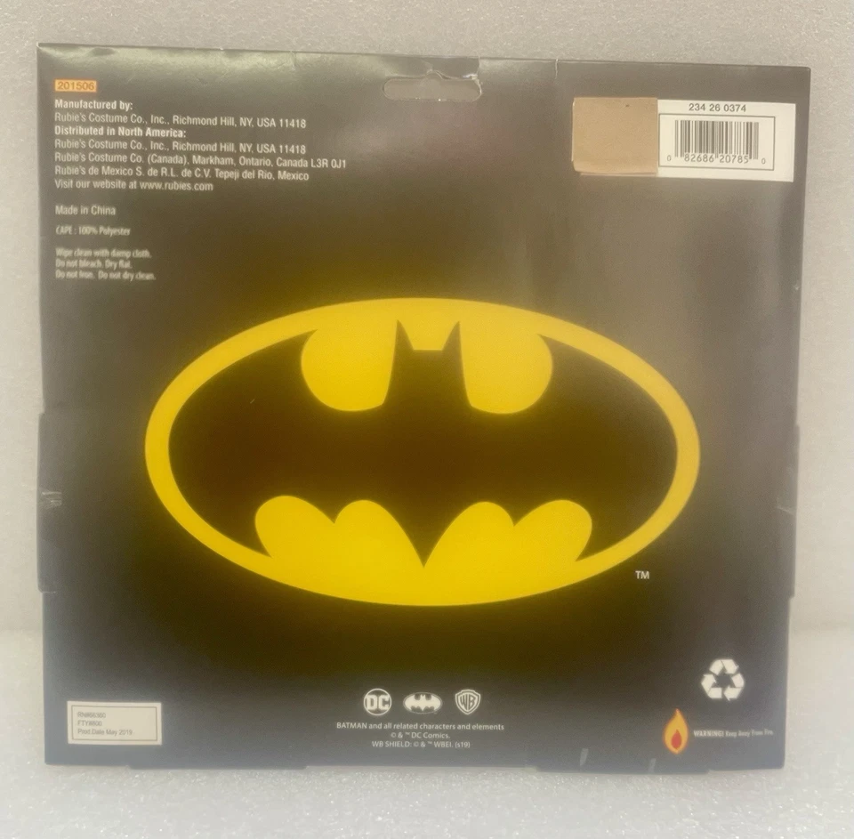 Accesorio de Disfraz Batman Capa Niño DC Comics Vestir Fiesta Halloween Disfraz Foto 3 de 3